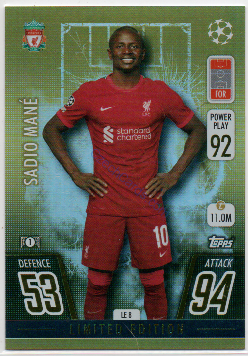 Sadio Mané Topps Match Attax 2021/22 Limited Edition #LE 8