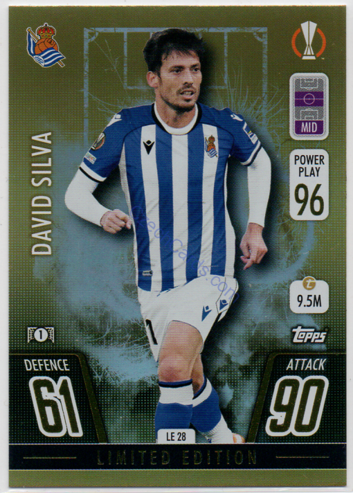 David Silva Topps Match Attax 2021/22 Limited Edition #LE 28