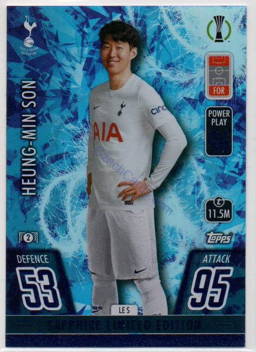 Heung-Min Son Topps Match Attax 2021/22 Limited Edition Saphire #LE S