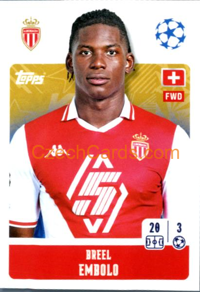 Breel Embolo 2024/25 Topps Champions League sticker #63