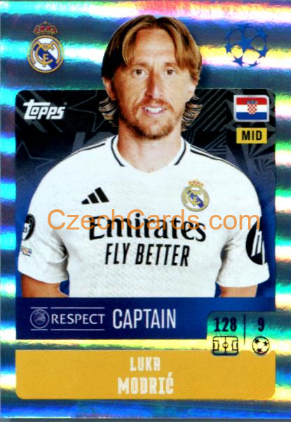 Luka Modrić 2024/25 Topps Champions League sticker shiny #320