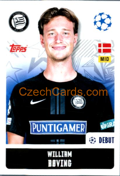William Bøving 2024/25 Topps Champions League sticker #340