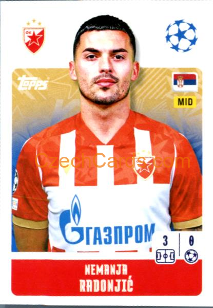 Nemanja Radonjić 2024/25 Topps Champions League sticker #464