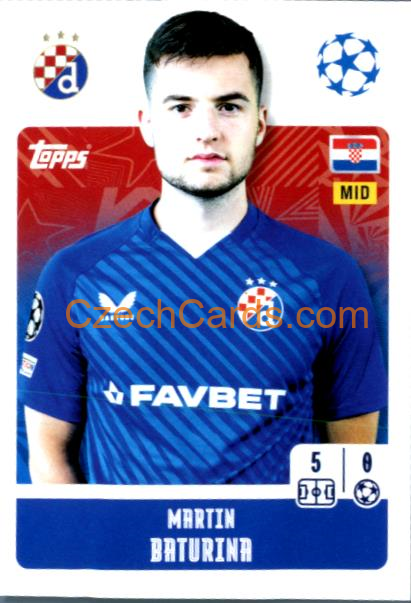 Martin Baturina 2024/25 Topps Champions League sticker #474
