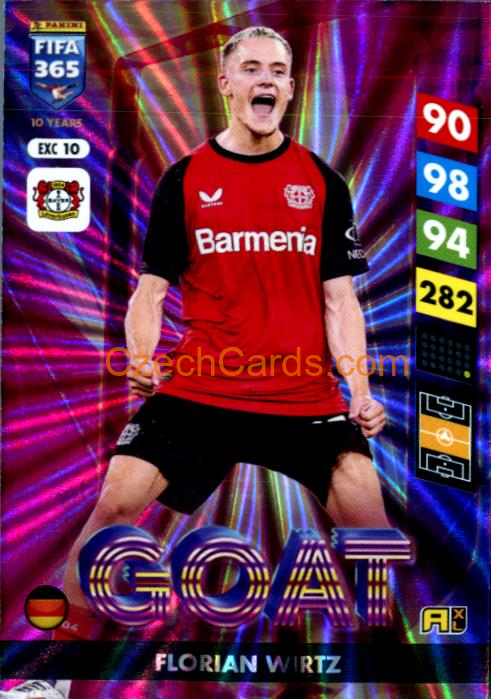 Florian Wirtz 2025 FIFA 365 Adrenalyn GOAT #EXC10