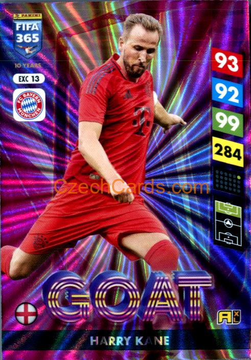 Harry Kane 2025 FIFA 365 Adrenalyn GOAT #EXC13