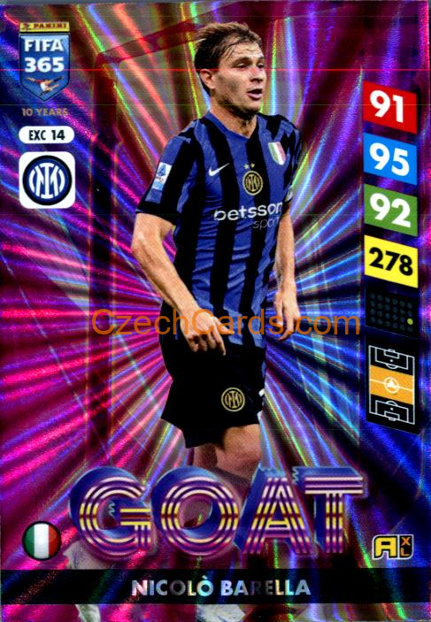 Nicolò Barella 2025 FIFA 365 Adrenalyn GOAT #EXC14