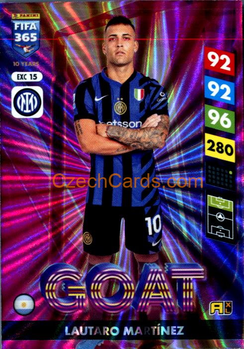 Lautaro Martínez 2025 FIFA 365 Adrenalyn GOAT #EXC15