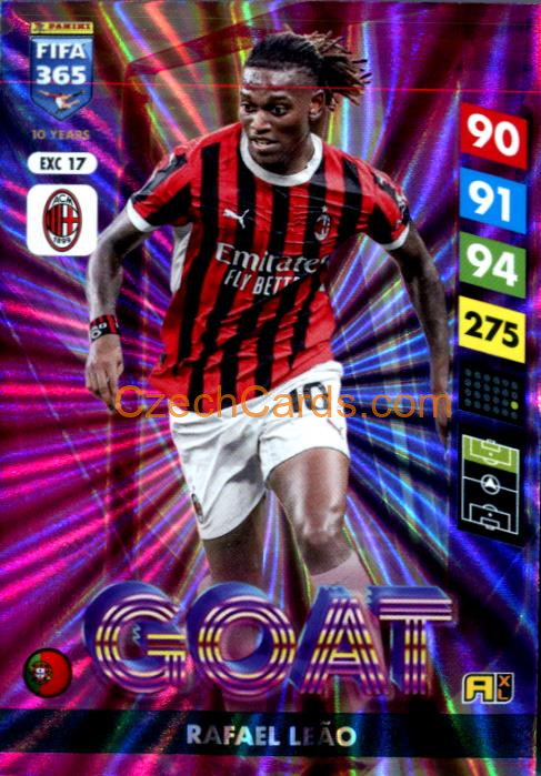 Rafael Leão 2025 FIFA 365 Adrenalyn GOAT #EXC17