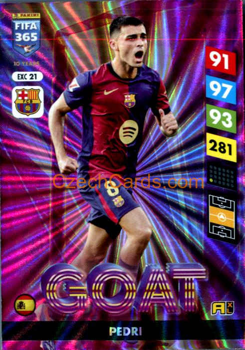 Pedri 2025 FIFA 365 Adrenalyn GOAT #EXC21