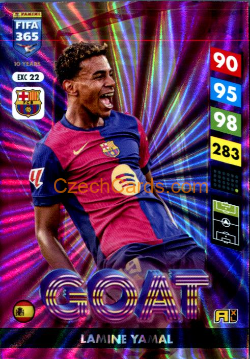Lamine Yamal 2025 FIFA 365 Adrenalyn GOAT #EXC22
