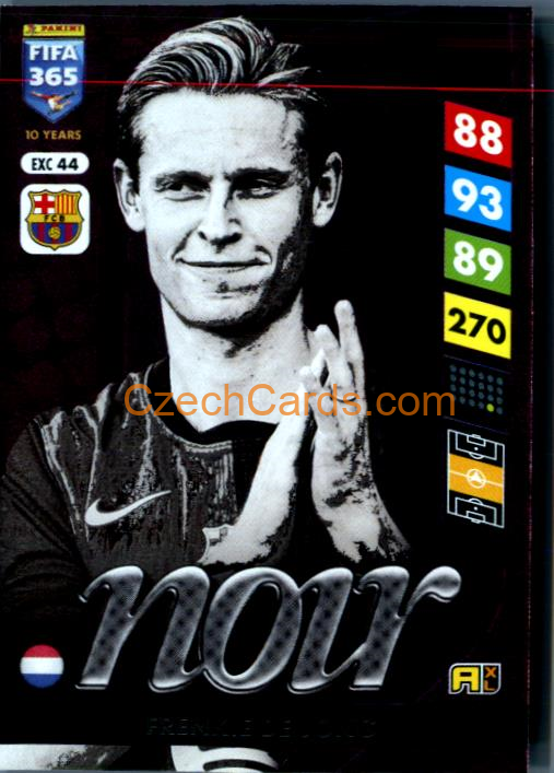 Frenkie de Jong 2025 FIFA 365 Adrenalyn NOIR #EXC44