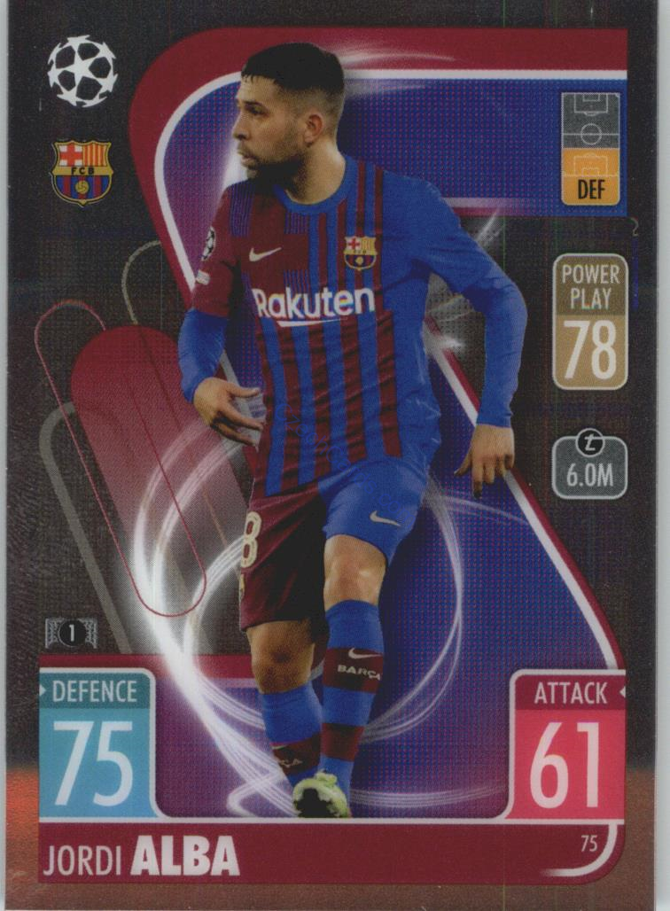 Jordi Alba Match Attax Chrome CL 2021/22 #75