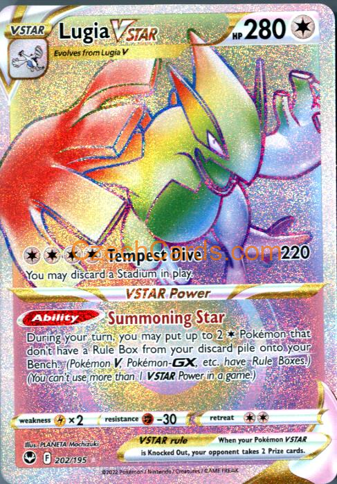 Lugia VSTAR 202/195 secret rare Pokémon Card