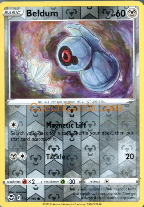 Beldum 117/195 common Pokémon Card reverse holo
