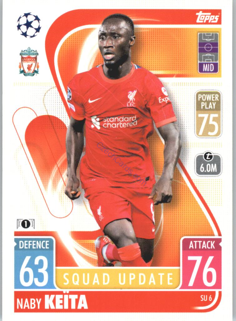 Naby Keïta 2021/22 Match Attax Extra #SU 6