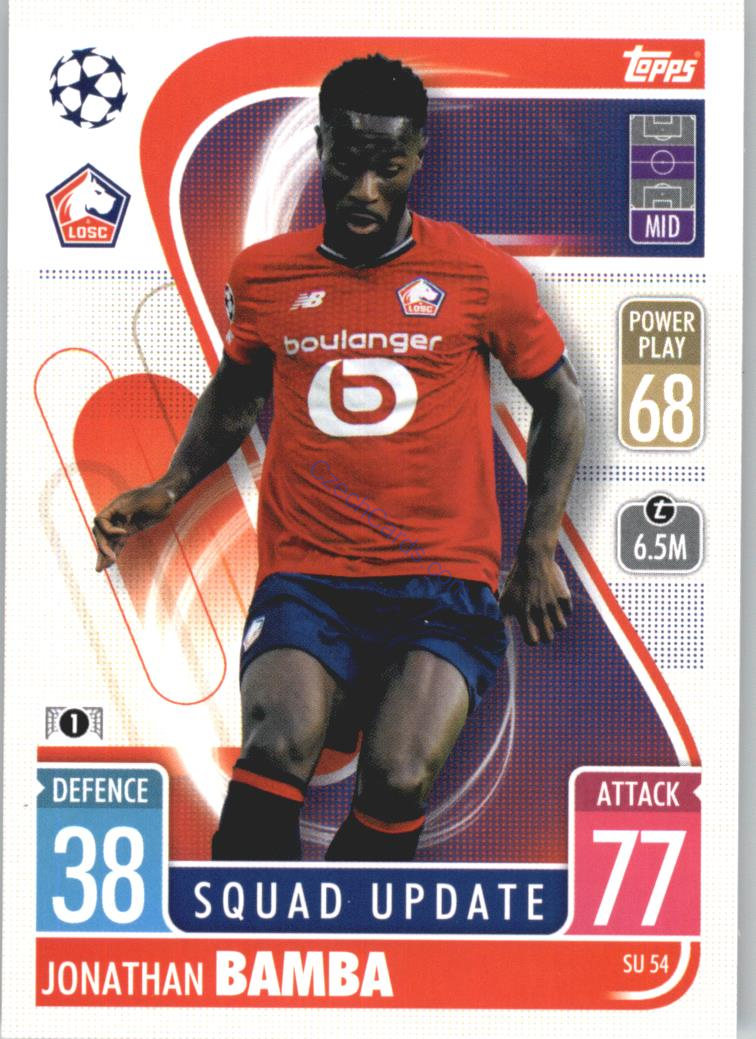Jonathan Bamba 2021/22 Match Attax Extra #SU 54