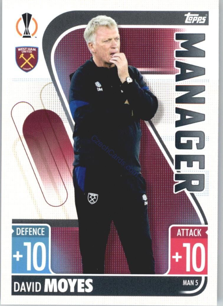 David Moyes 2021/22 Match Attax Extra #MAN 5