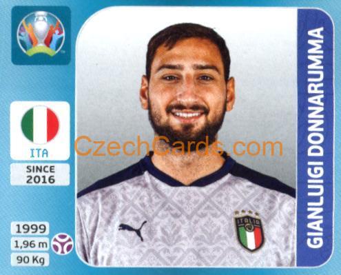 Gianluigi Donnarumma 2020 Panini UEFA Euro Tournament Ed. Blue #8