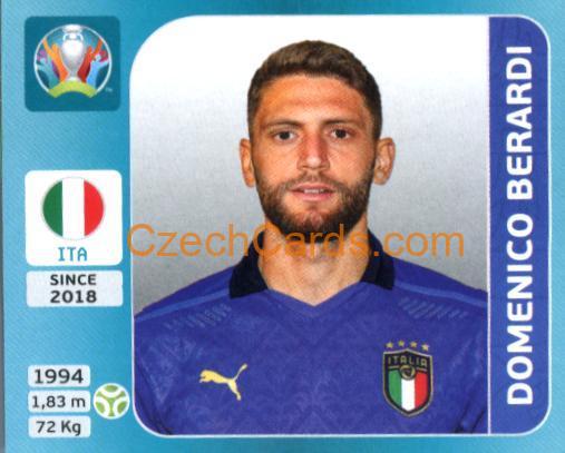 Domenico Berardi 2020 Panini UEFA Euro Tournament Ed. Blue #22