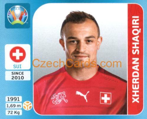 Xherdan Shaqiri 2020 Panini UEFA Euro Tournament Ed. Blue #51