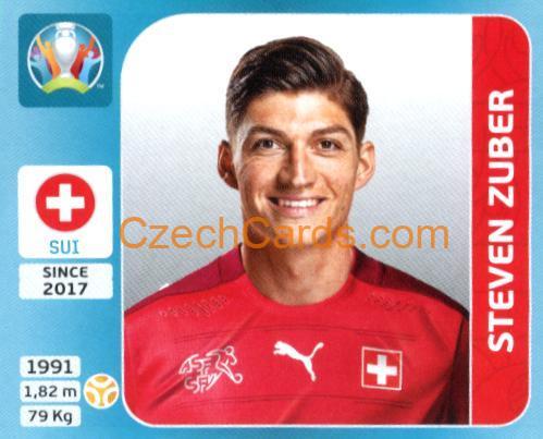 Steven Zuber 2020 Panini UEFA Euro Tournament Ed. Blue #56