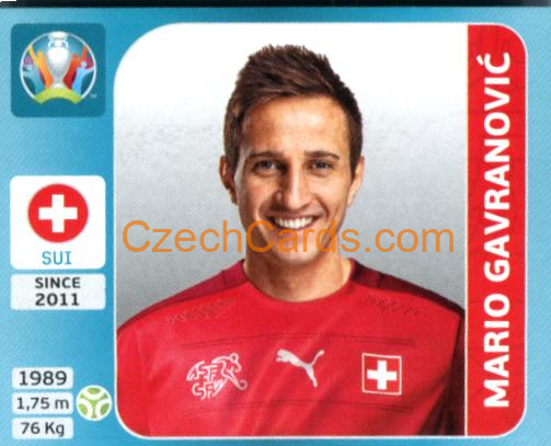 Mario Gavranović 2020 Panini UEFA Euro Tournament Ed. Blue #58