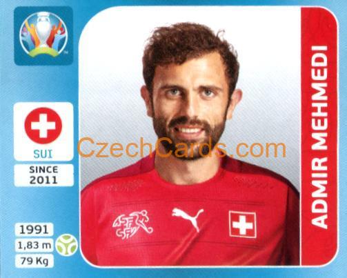 Admir Mehmedi 2020 Panini UEFA Euro Tournament Ed. Blue #