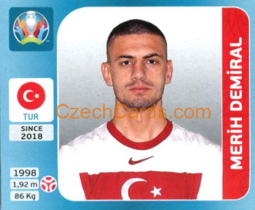 Merih Demiral 2020 Panini UEFA Euro Tournament Ed. Blue #66