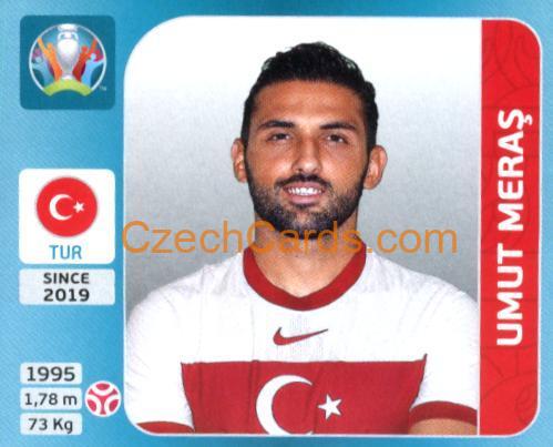 Umut Meraş 2020 Panini UEFA Euro Tournament Ed. Blue #68