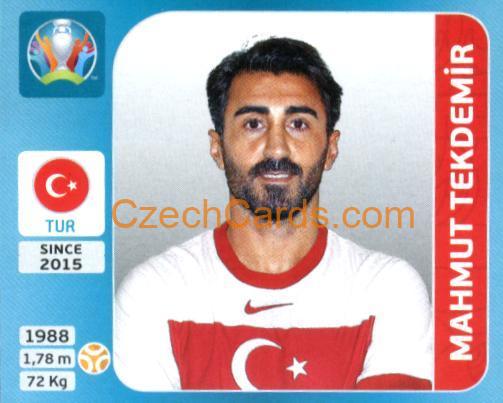Mahmut Tekdemir 2020 Panini UEFA Euro Tournament Ed. Blue #73