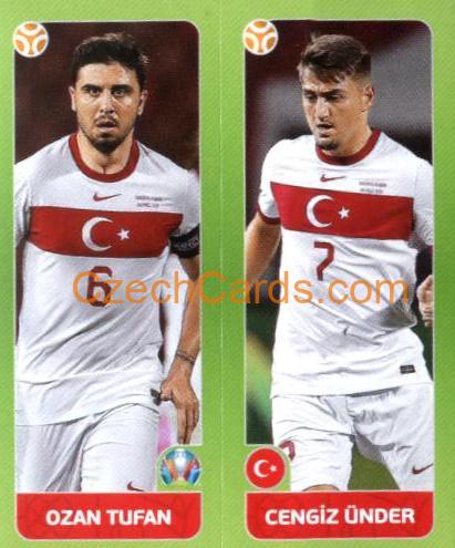 Ozan Tufan / Cengiz Ünder 2020 Panini UEFA Euro Tournament Ed. Blue #86