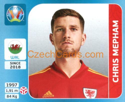 Chris Mepham 2020 Panini UEFA Euro Tournament Ed. Blue #100