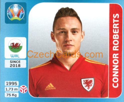 Connor Roberts 2020 Panini UEFA Euro Tournament Ed. Blue #101