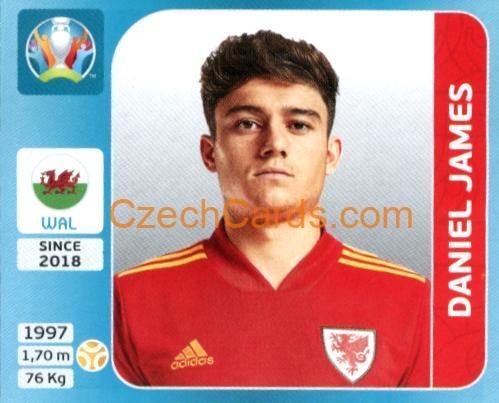 Daniel James 2020 Panini UEFA Euro Tournament Ed. Blue #107