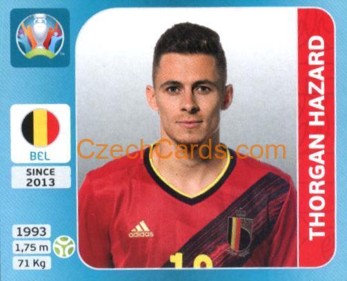 Thorgan Hazard 2020 Panini UEFA Euro Tournament Ed. Blue #133