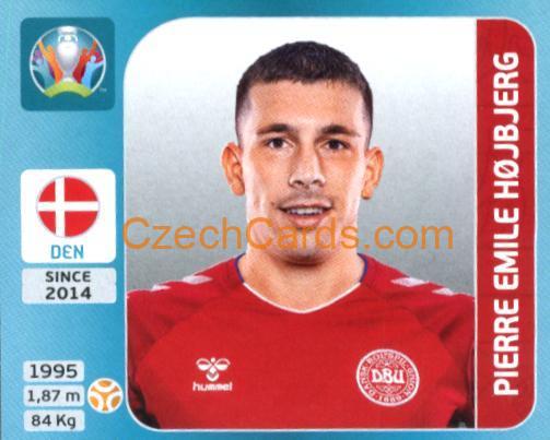 Pierre-Emile Hojbjerg 2020 Panini UEFA Euro Tournament Ed. Blue #160