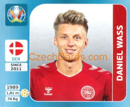 Daniel Wass 2020 Panini UEFA Euro Tournament Ed. Blue #162