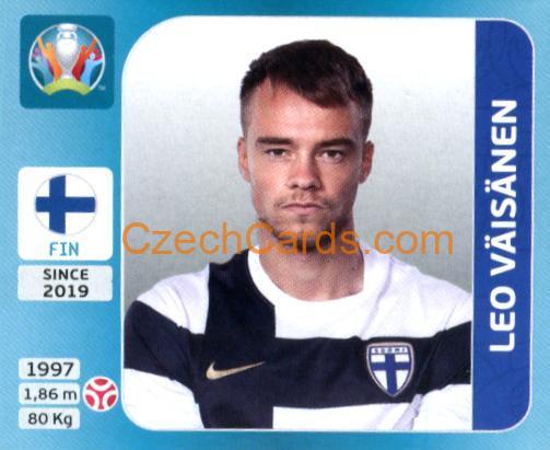 Leo Väisänen 2020 Panini UEFA Euro Tournament Ed. Blue #178