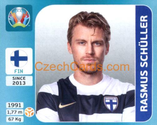 Rasmus Schüller 2020 Panini UEFA Euro Tournament Ed. Blue #183