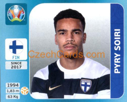 Pyry Soiri 2020 Panini UEFA Euro Tournament Ed. Blue #184