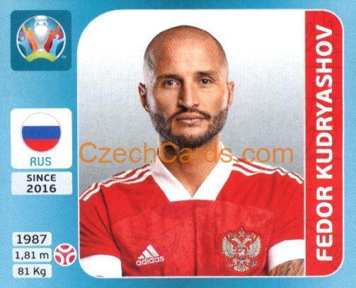 Fedor Kudryashov 2020 Panini UEFA Euro Tournament Ed. Blue #207
