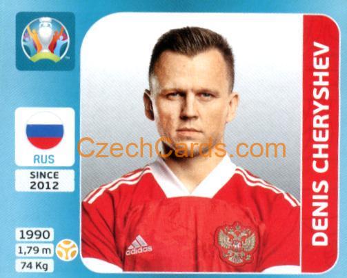 Denis Cheryshev 2020 Panini UEFA Euro Tournament Ed. Blue #211