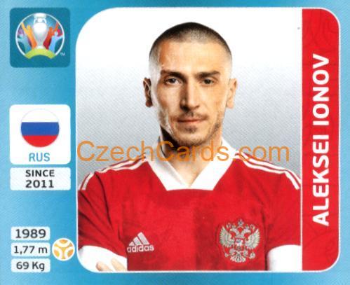 Aleksei Ionov 2020 Panini UEFA Euro Tournament Ed. Blue #214