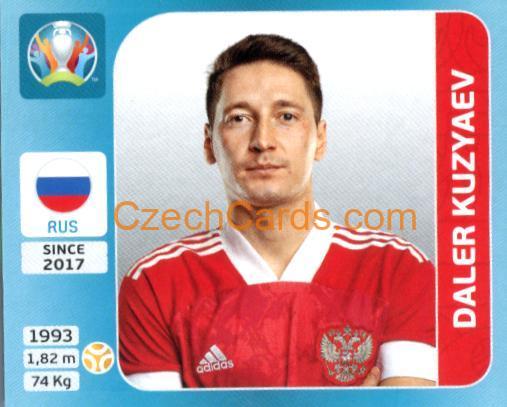 Daler Kuzyaev 2020 Panini UEFA Euro Tournament Ed. Blue #215