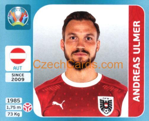 Andreas Ulmer 2020 Panini UEFA Euro Tournament Ed. Blue #232