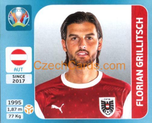 Florian Grillitsch 2020 Panini UEFA Euro Tournament Ed. Blue #235