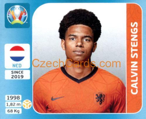 Calvin Stengs 2020 Panini UEFA Euro Tournament Ed. Blue #270