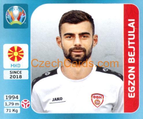 Egzon Bejtulai 2020 Panini UEFA Euro Tournament Ed. Blue #280