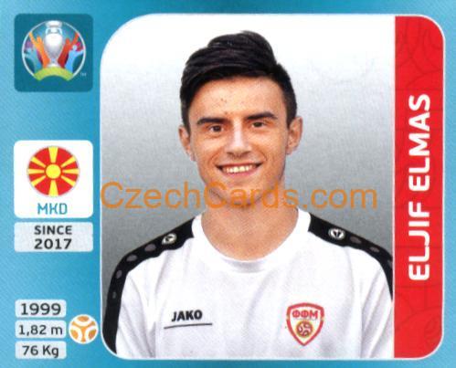 Eljif Elmas 2020 Panini UEFA Euro Tournament Ed. Blue #289